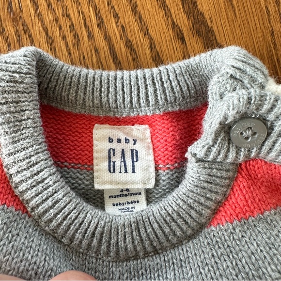 Gap Stripe Sweater Cotton Knit Romper, size 3-6 months - Picture 3 of 10